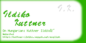 ildiko kuttner business card